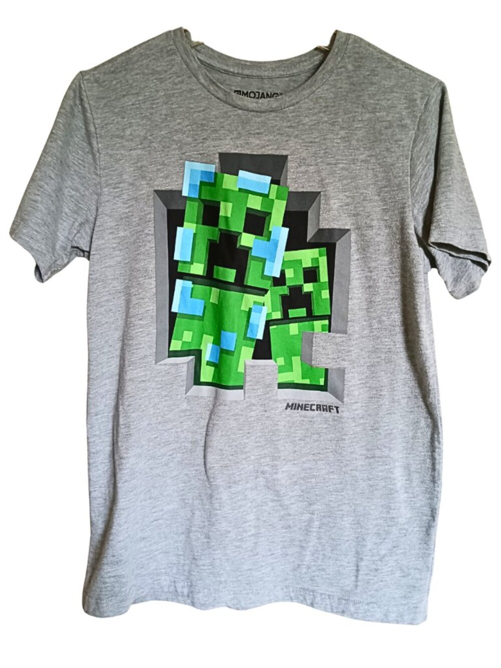Official Minecraft Unisex Youth T-Shirt Size XXL Featuring a Minecraft Creeper